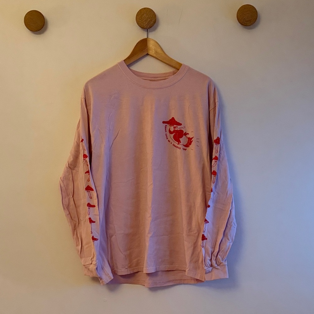 Pink Long Sleeve T Shirt